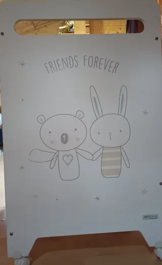 Cuna de madera y colchón Prenatal