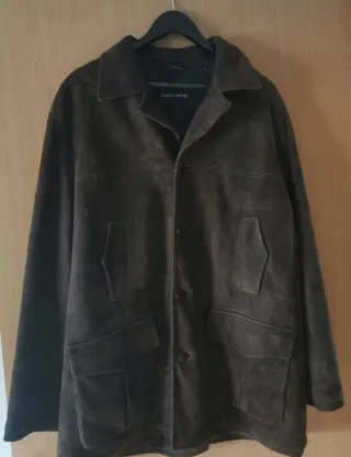 Chaquetón de ante HARRY MOORE marrón