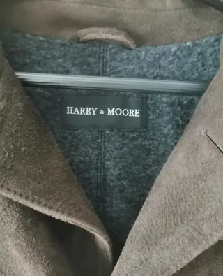 Chaquetón de ante HARRY MOORE marrón