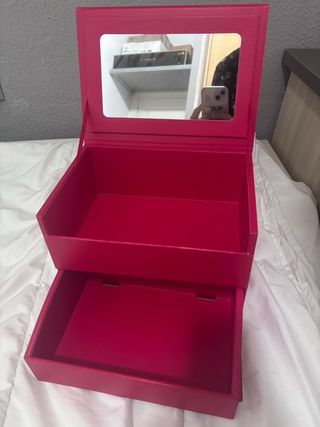 Joyero organizador rosa