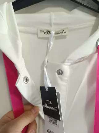 Conjunto chándal mujer blanco y rosa