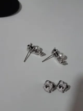 Pendientes Tous Corazón Negro y Perla