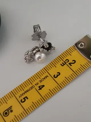 Pendientes Tous Corazón Negro y Perla