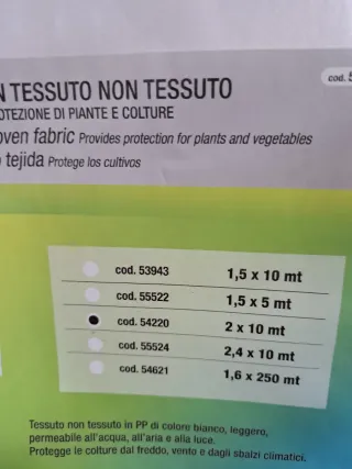 Tela no tejida Papillon protege cultivos