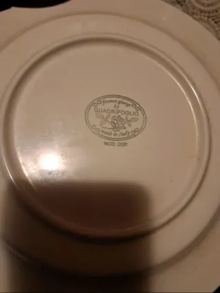 Piatti Fondi e bicchieri Porcellana Bianchi