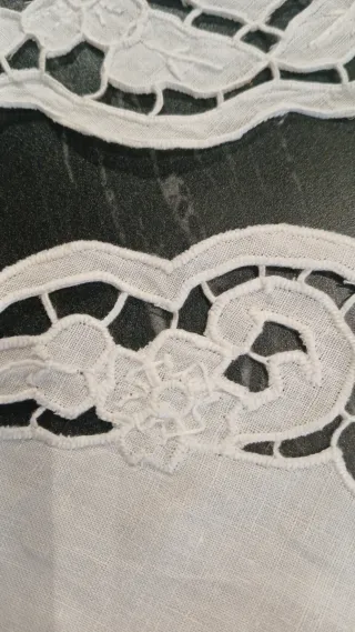 Par de Naperons Vintage - Brancos - NOVOS