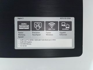 Portatile Acer Aspire 3 Nero 256 GB