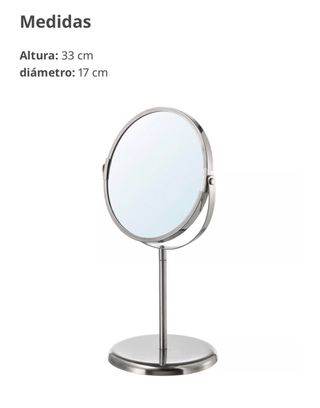 Espejo de sobremesa plateado IKEA