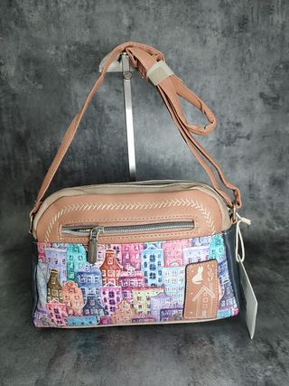 Bolso bandolera rosa y azul Sweet Candy para mujer