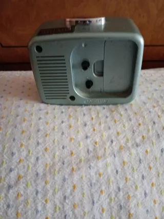 Reloj  despertador antiguo azul