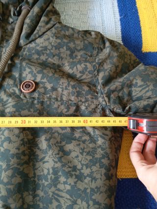 Abrigo impermeable invierno verde