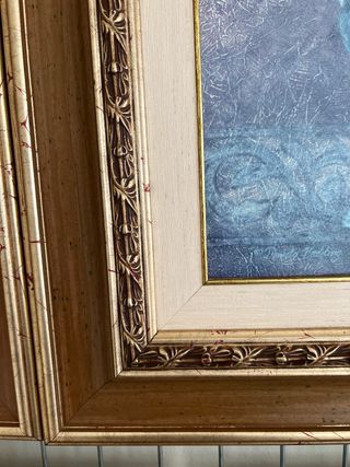 Pareja cuadros flores 75x65