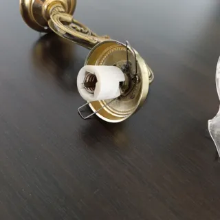 Aplique metal y cristal