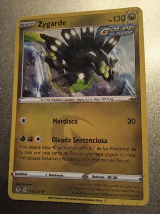 Carta Pokemon Zygarde 118/203 ES