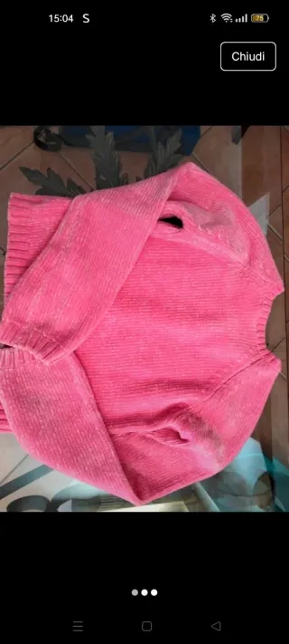 Maglioncino fucsia in ciniglia 9/10