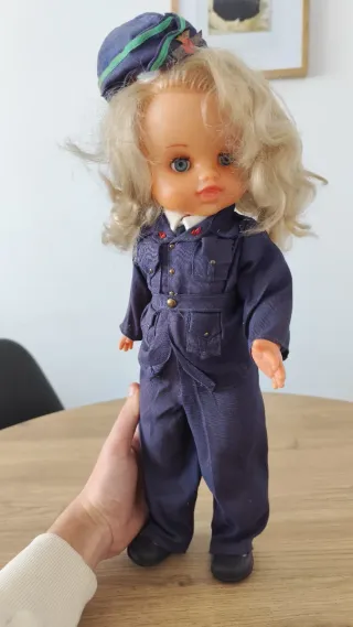 Muñeca Antigua Ejército del Aire