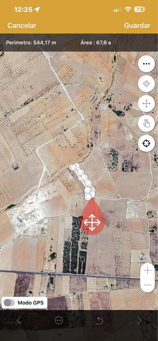 terreno rustico con olivos y casica