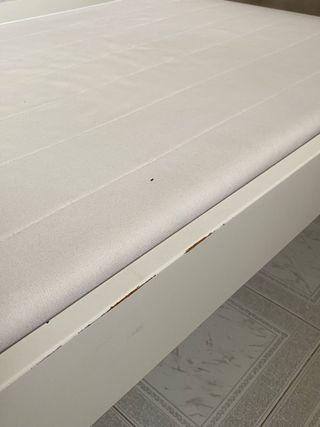 2 Camas Individuales Blancas Madera