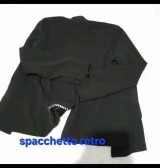 Giacca Blazer Merci Italia doppiopetto Nero Tg40It