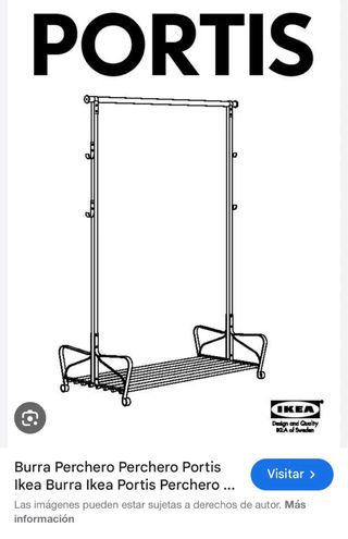 Burro perchero Portis IKEA.