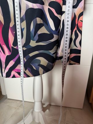 Vestido estampado cebra multicolor Olga Santoni