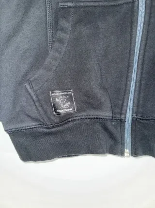 Felpa MaxDevil Nera Cappuccio Pile taglia M