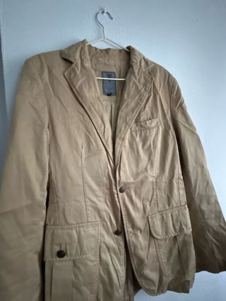 Americana beige hombre