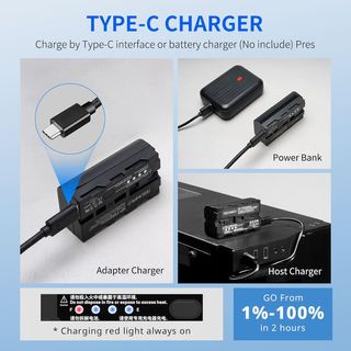 FEELWORLD batería recargable USB-C portátil