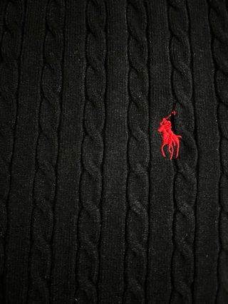 Polo Ralph Lauren Jersey Negro Trenzado