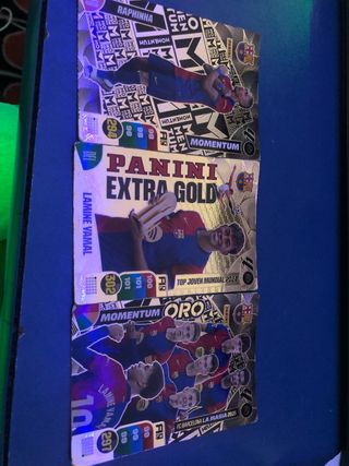 3 Cartas Panini FC Barcelona Edición Exclusiva