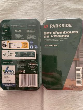 Set inserti per avvitatore Parkside 37 pezzi