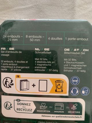 Set inserti per avvitatore Parkside 37 pezzi