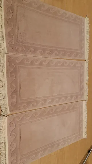 Juego 3 alfombras pie de cama 70x150