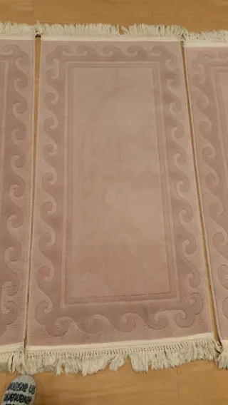 Juego 3 alfombras pie de cama 70x150