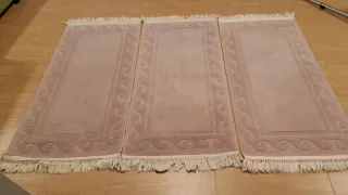 Juego 3 alfombras pie de cama 70x150