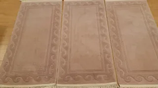 Juego 3 alfombras pie de cama 70x150