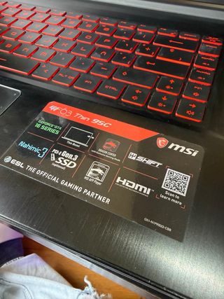 MSI GF63 Thin 9SC | GTX 1650 Ordenador + Cargador