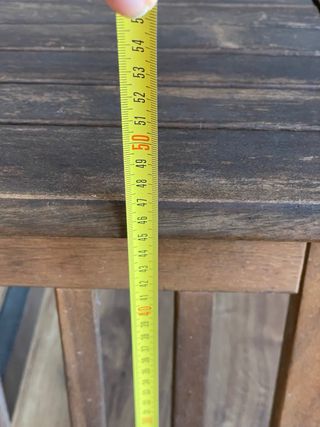 Mesa de centro de teka para jardín