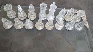 Scacchiera cristallo nuova con decorazione argento