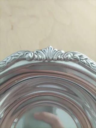 Vajilla antigua plata alpaca fuente servir vintage