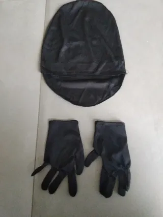 Disfraz esqueleto calavera y guantes