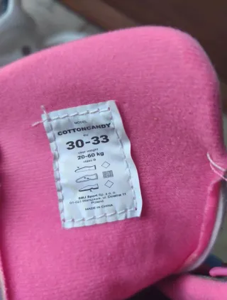 Patines de niña rosas y amarillos