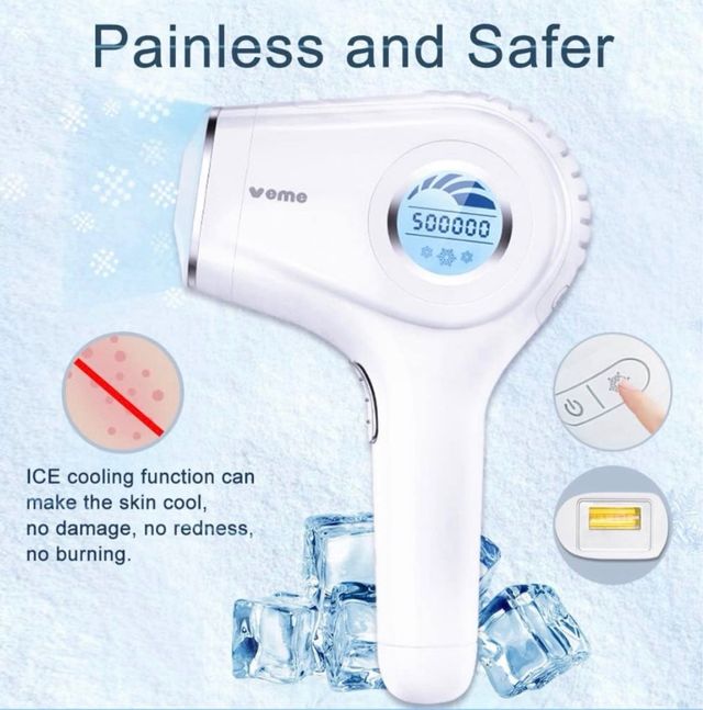 Depiladora Veme V601 IPL con Frío 500000 Pulsos