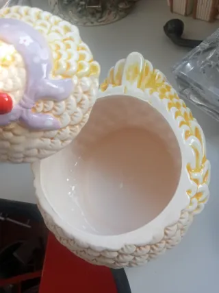 Portapane ceramica gallina cm 20 x25x15