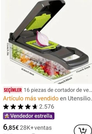 Cortador de Verduras Multifunción