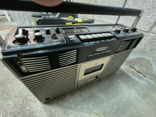 Radio Cassette Crown FM Antiguo Funciona