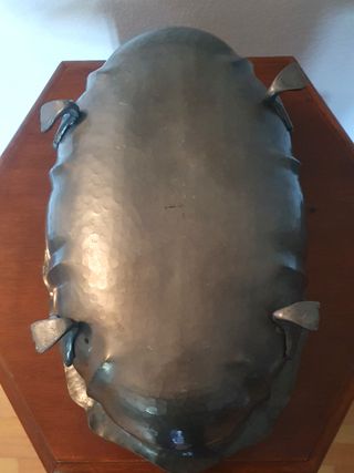 Antico centro tavola fine XIX secolo in peltro