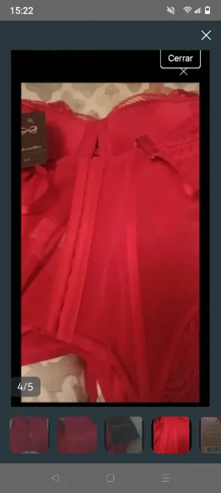 Corsé Liguero Rojo Sin Estrenar