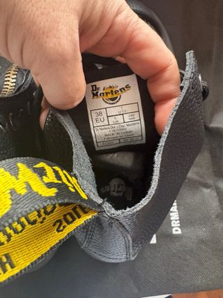 Stivali Dr. Martens con cerniera neri