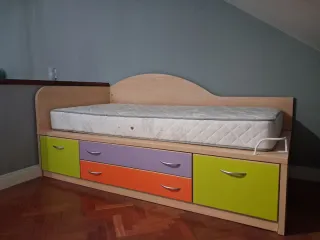 Cama nido con cajones